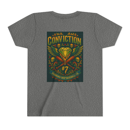Youth Short Sleeve Tee - Diamond Drip Conviction Design