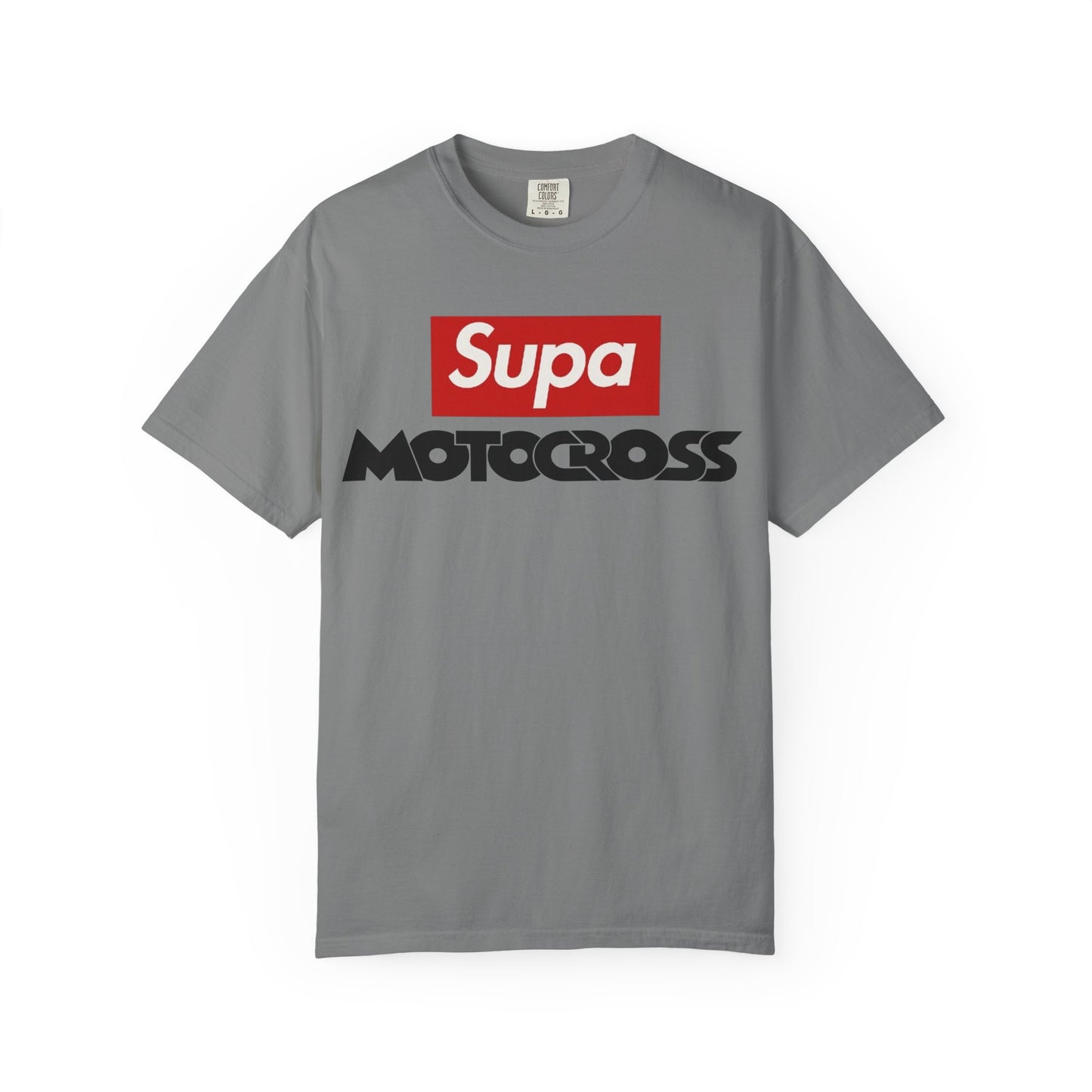 Motocross T-Shirt — "Supa" Logo & Back Graphic (Peace in a Storm)