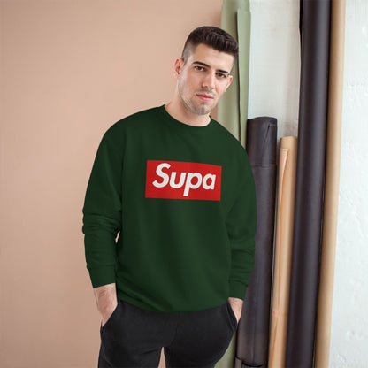 Supa Bee Champion Sweatshirt - Stylish & Cozy White Crewneck