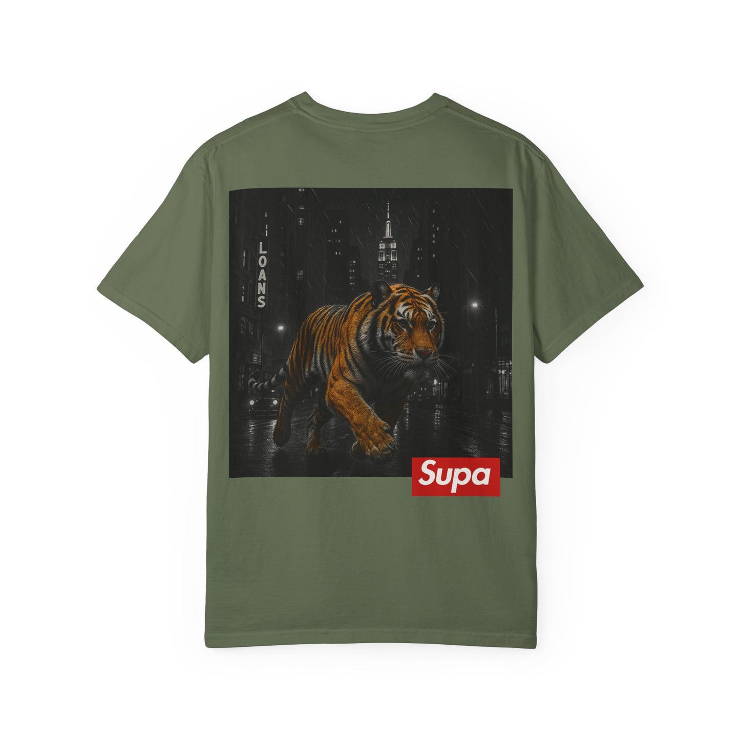 Supa Tiger Unisex Garment-Dyed T-Shirt