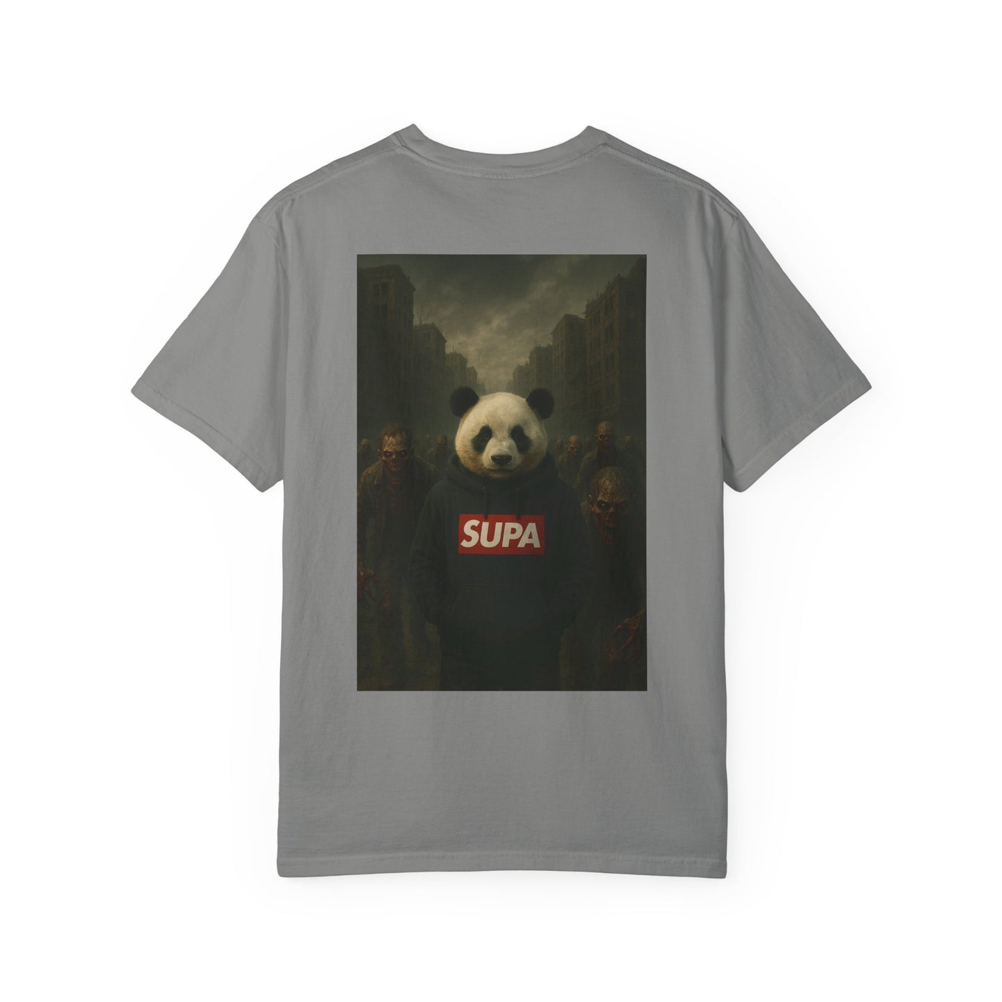 Supa Panda Graphic T-Shirt — Streetwear Tee with 'Supa' Drippy Logo