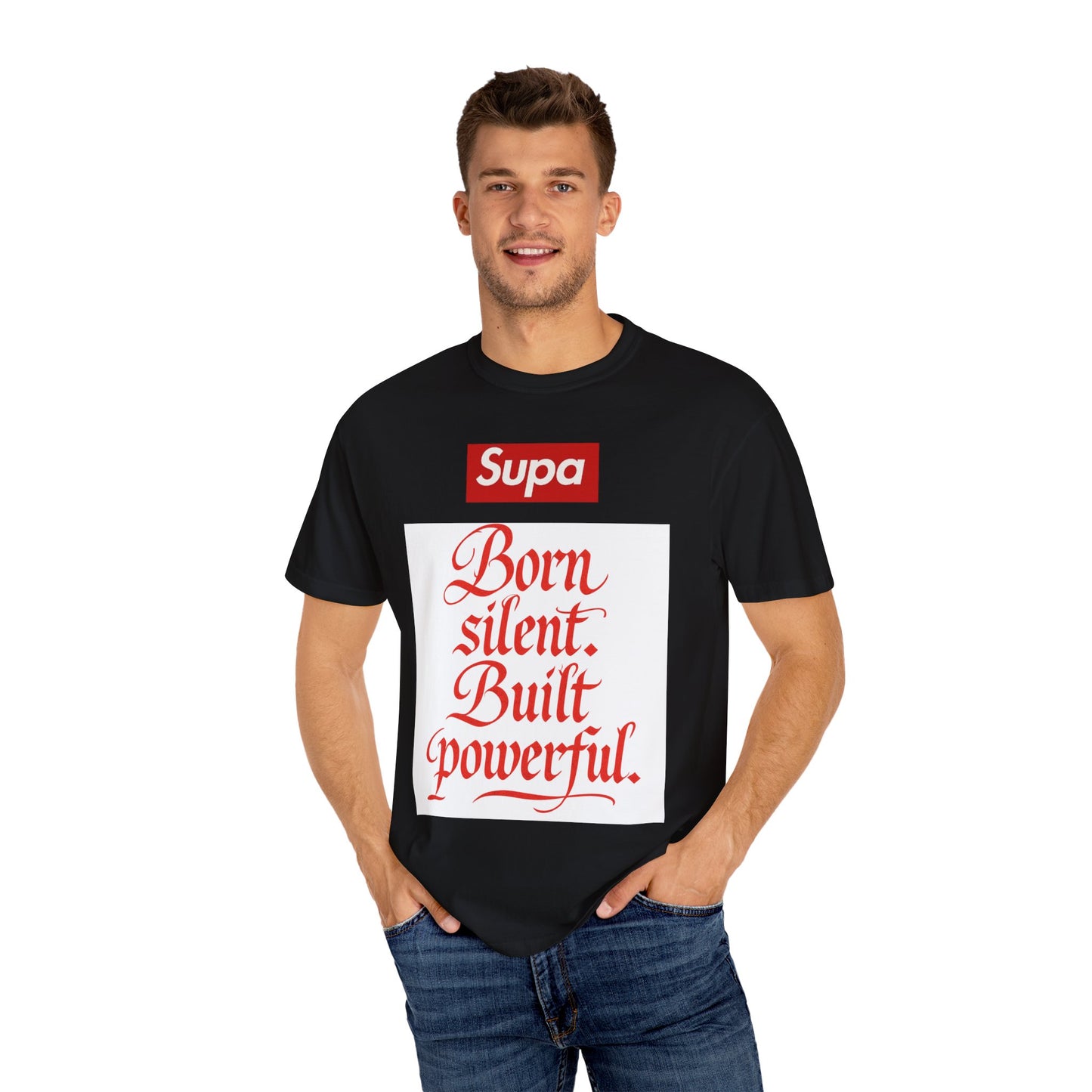 Supa "Born Silent. Built Powerful." Graphic T-Shirt