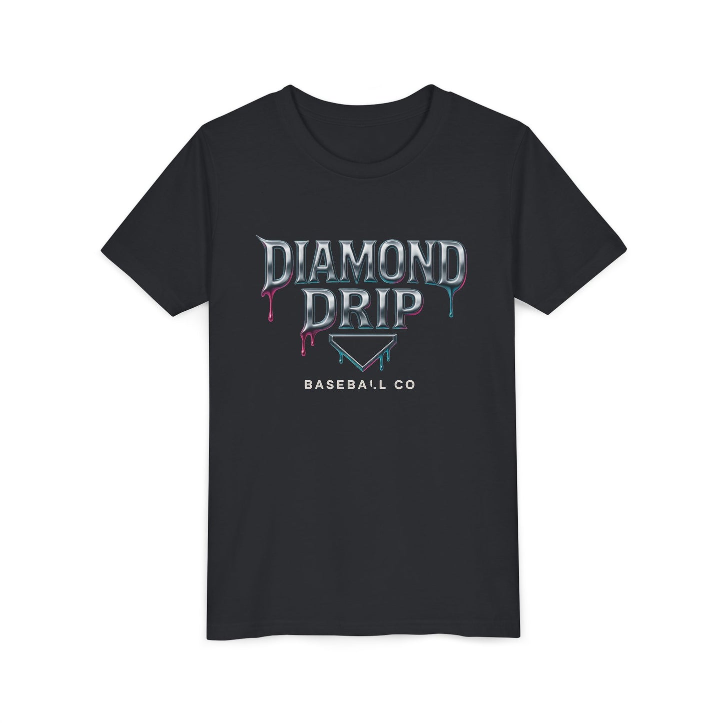 Youth Diamond Drip Short Sleeve Tee - Trendy Style for Young Fashionistas