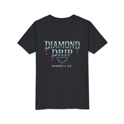 Youth Diamond Drip Short Sleeve Tee - Trendy Style for Young Fashionistas