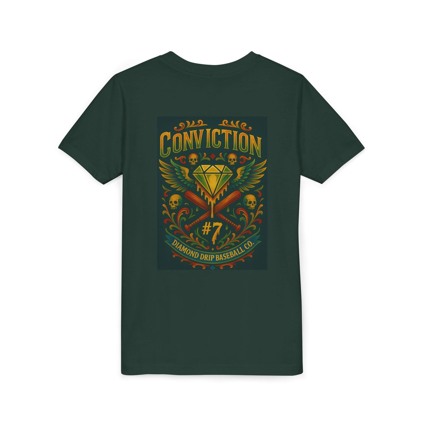 Youth Short Sleeve Tee - Diamond Drip Conviction Design