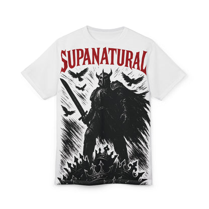 Supanatural Knight Graphic Tee — Gothic Warrior T‑Shirt