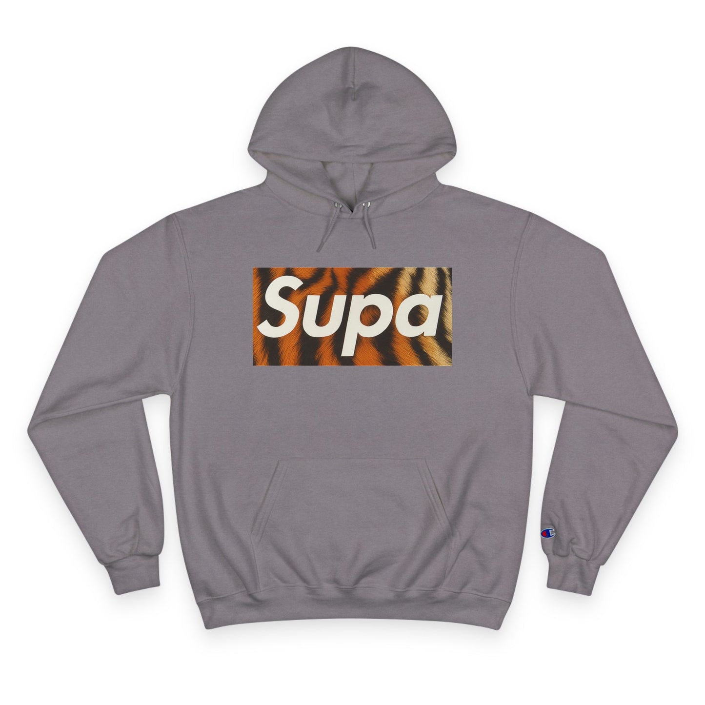 Supa Champion Hoodie - Stylish Tiger Graphic Sweatshirt