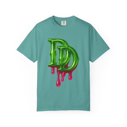 DD Drip Logo T-Shirt — Green Melting DD Graphic Tee