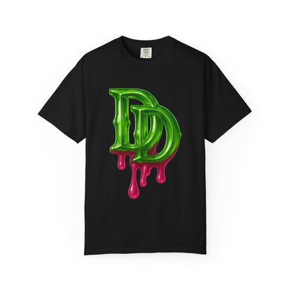 DD Drip Logo T-Shirt — Green Melting DD Graphic Tee