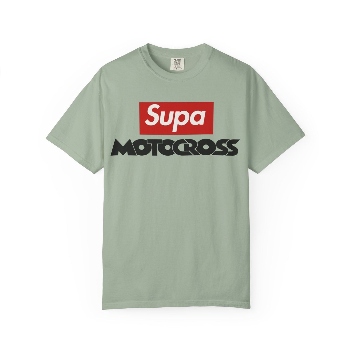Motocross T-Shirt — "Supa" Logo & Back Graphic (Peace in a Storm)