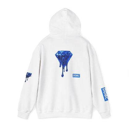 Diamond Drip Hoodie — Blue Dripping Diamond Graphic Sweatshirt