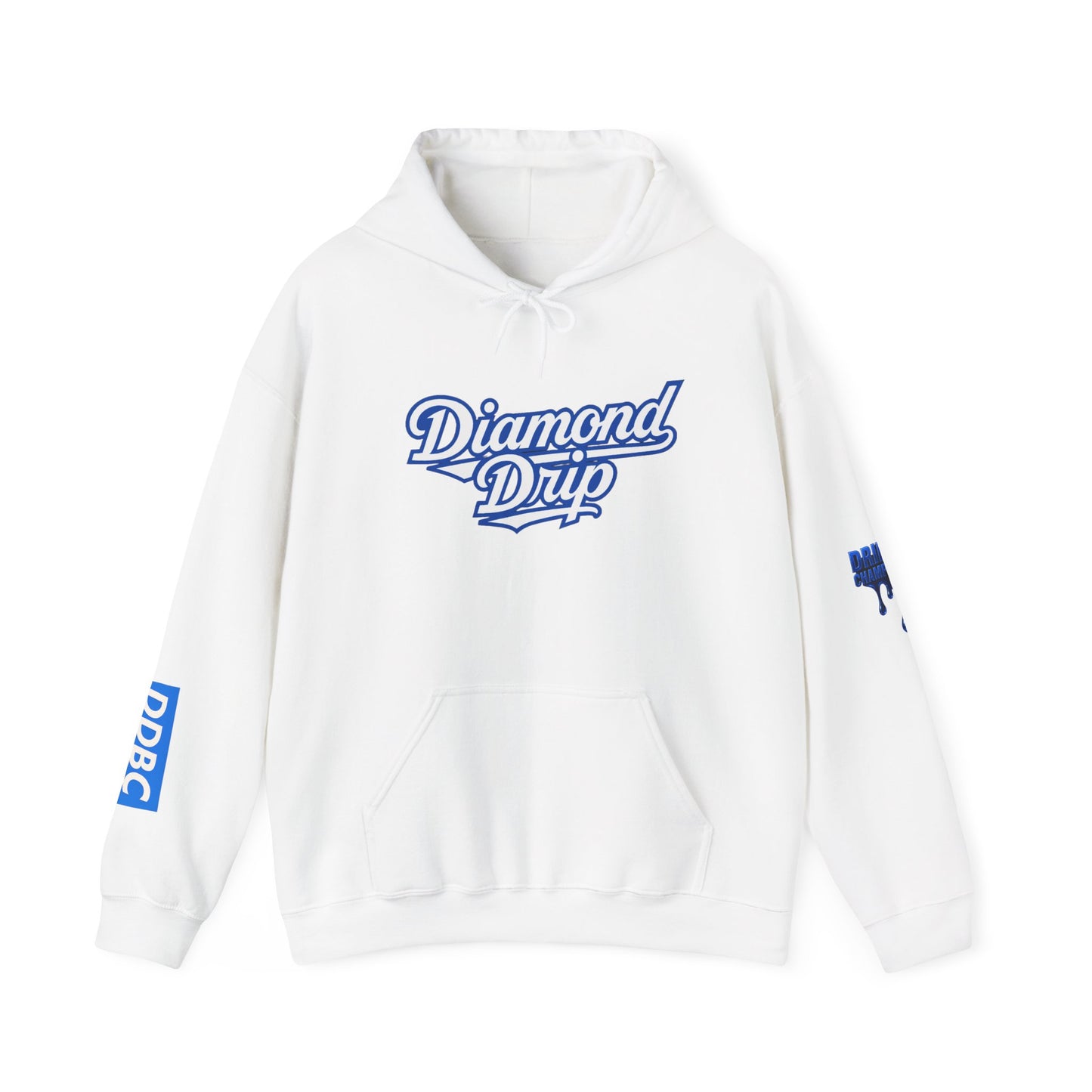 Diamond Drip Hoodie — Blue Dripping Diamond Graphic Sweatshirt