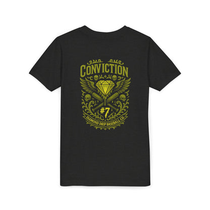 Conviction Youth Short Sleeve Tee - Inspirational Graphic T-Shirt for Kids