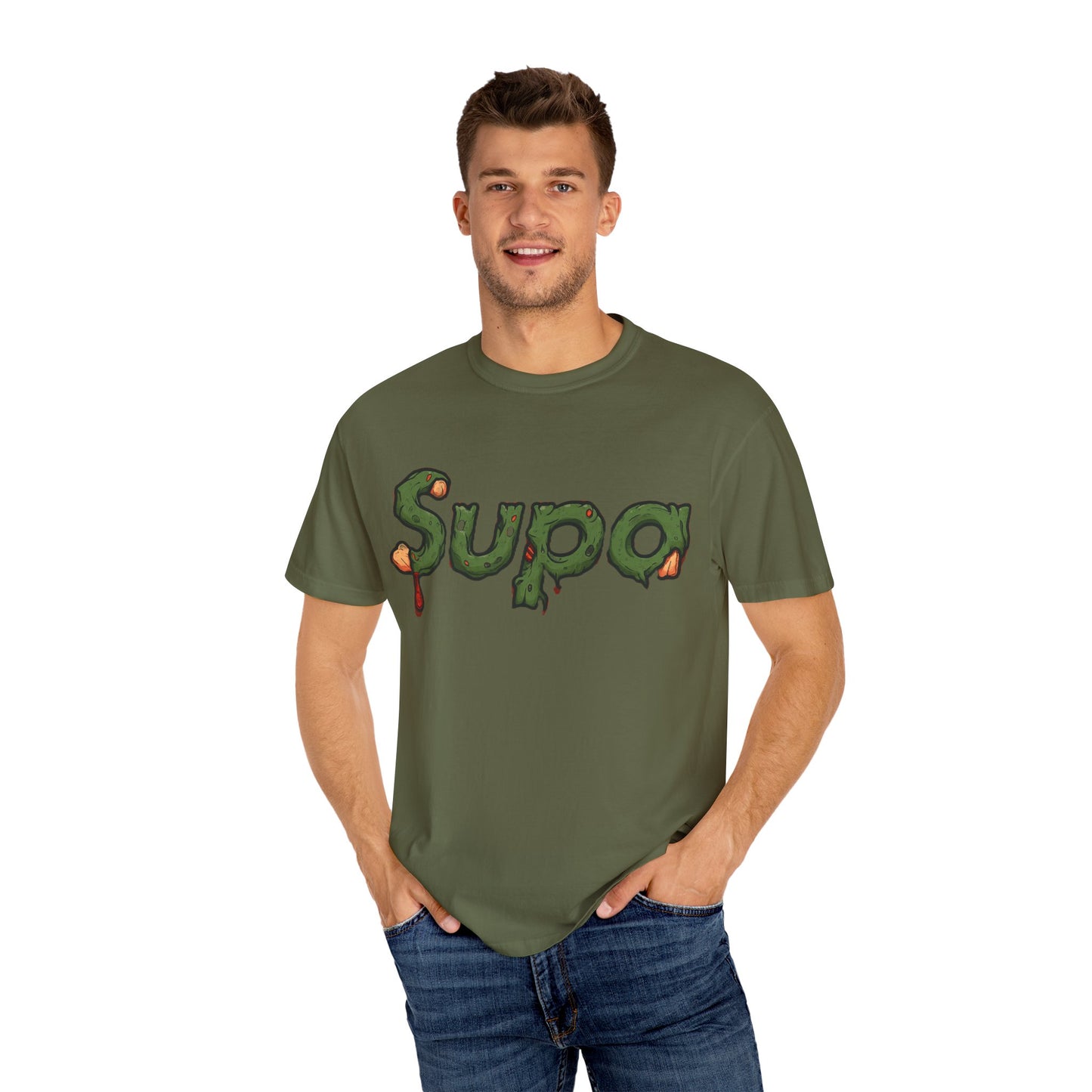 Supa Panda Graphic T-Shirt — Streetwear Tee with 'Supa' Drippy Logo