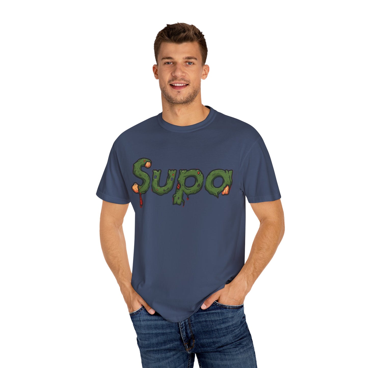 Supa Panda Graphic T-Shirt — Streetwear Tee with 'Supa' Drippy Logo