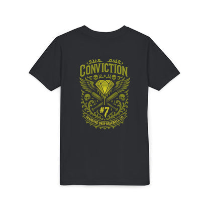 Conviction Youth Short Sleeve Tee - Inspirational Graphic T-Shirt for Kids