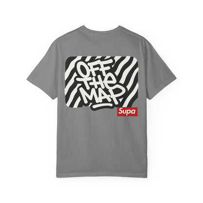 Panda Hoodie Graphic T‑Shirt — 'Supa' Front & 'Off The Map' Zebra Back