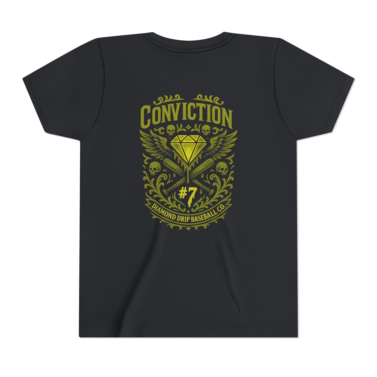 Conviction Youth Short Sleeve Tee - Inspirational Graphic T-Shirt for Kids