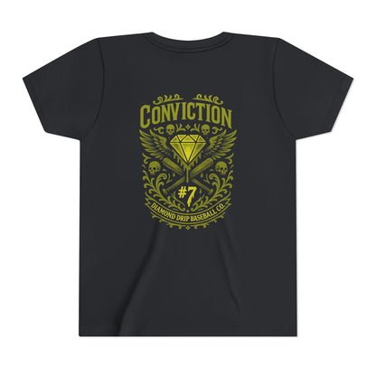 Conviction Youth Short Sleeve Tee - Inspirational Graphic T-Shirt for Kids