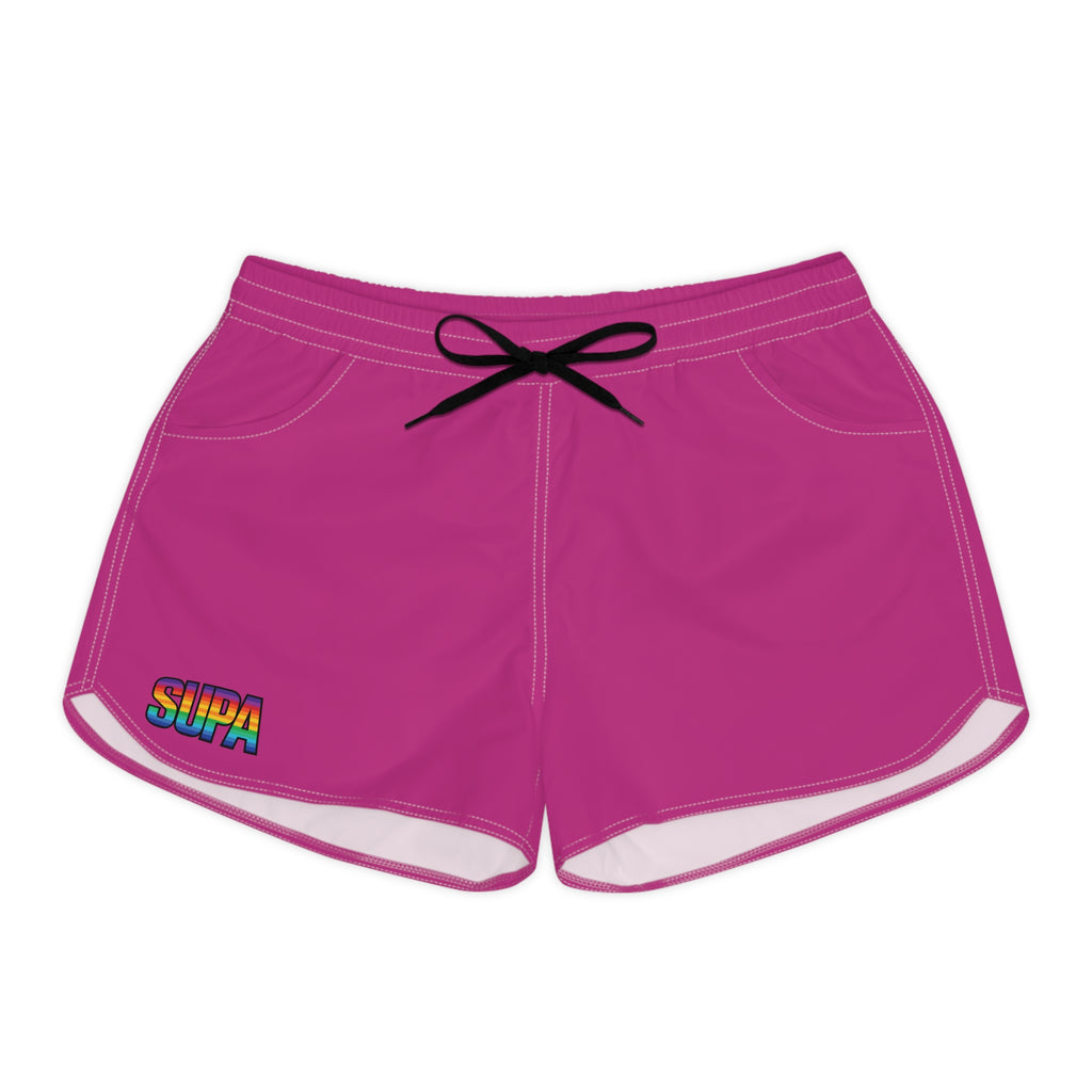 Supa Retro Rainbow Graphic Women's Casual Shorts