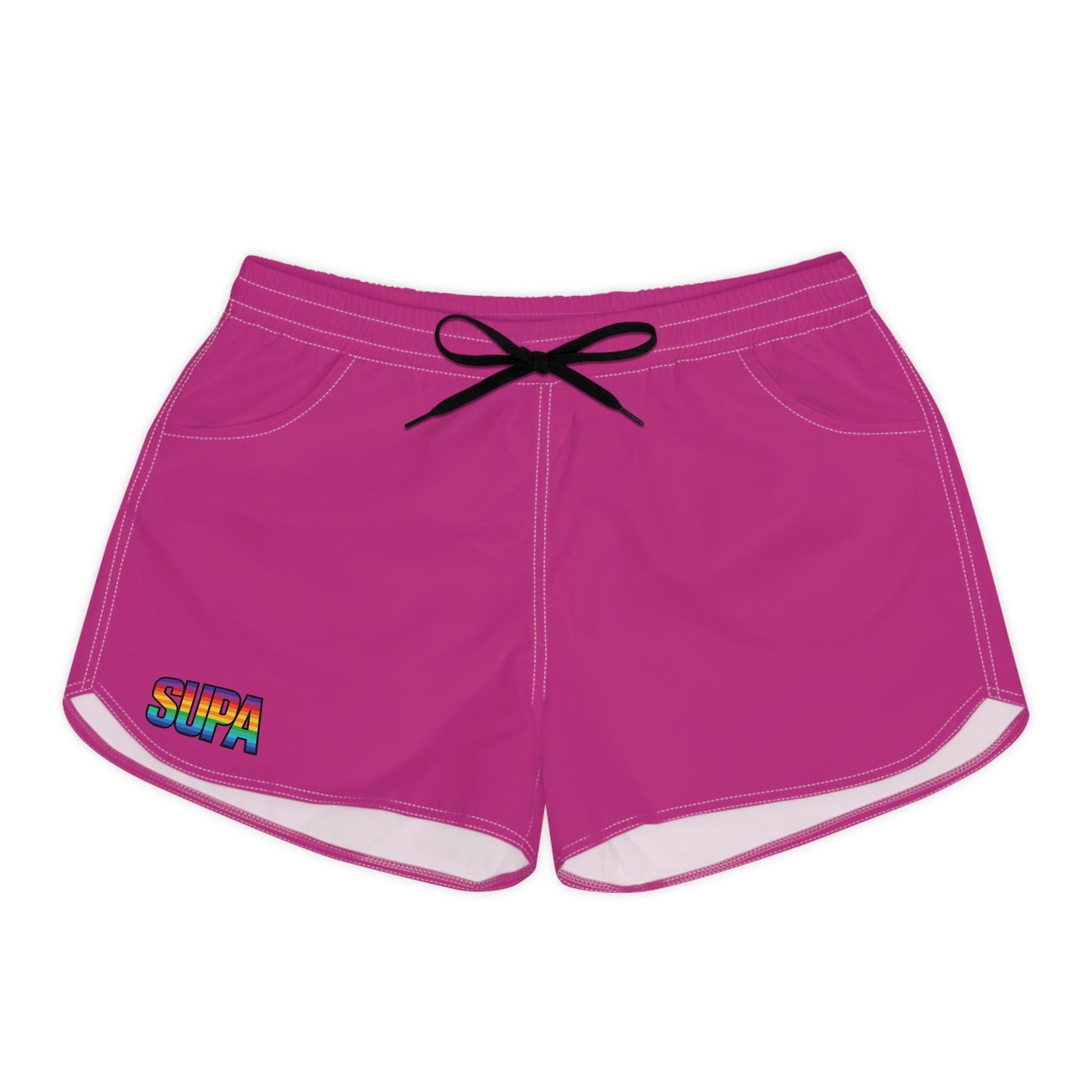 Supa Retro Rainbow Graphic Women's Casual Shorts
