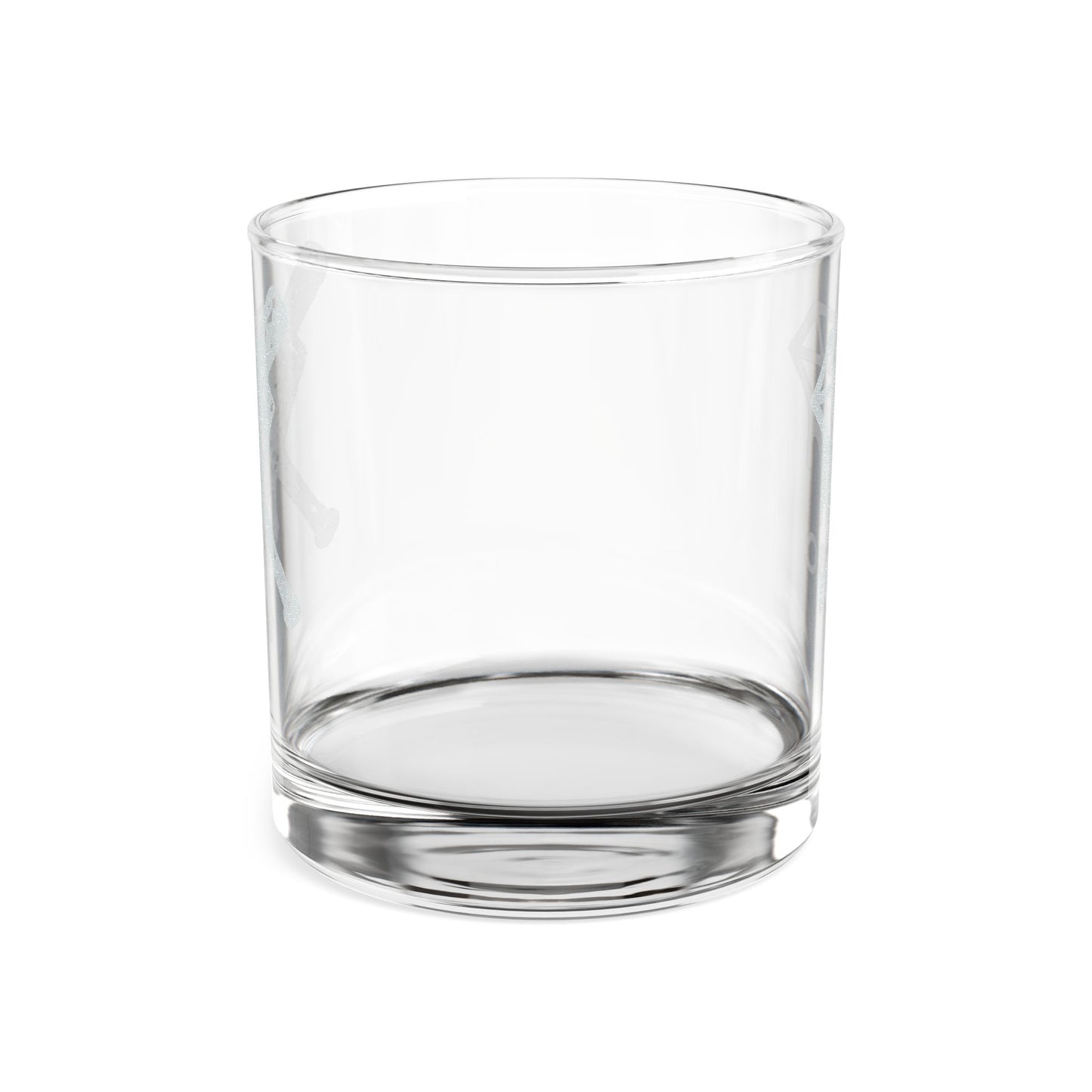 Engraved Diamond & Crossed Knives Whiskey Glass — 10.5 oz