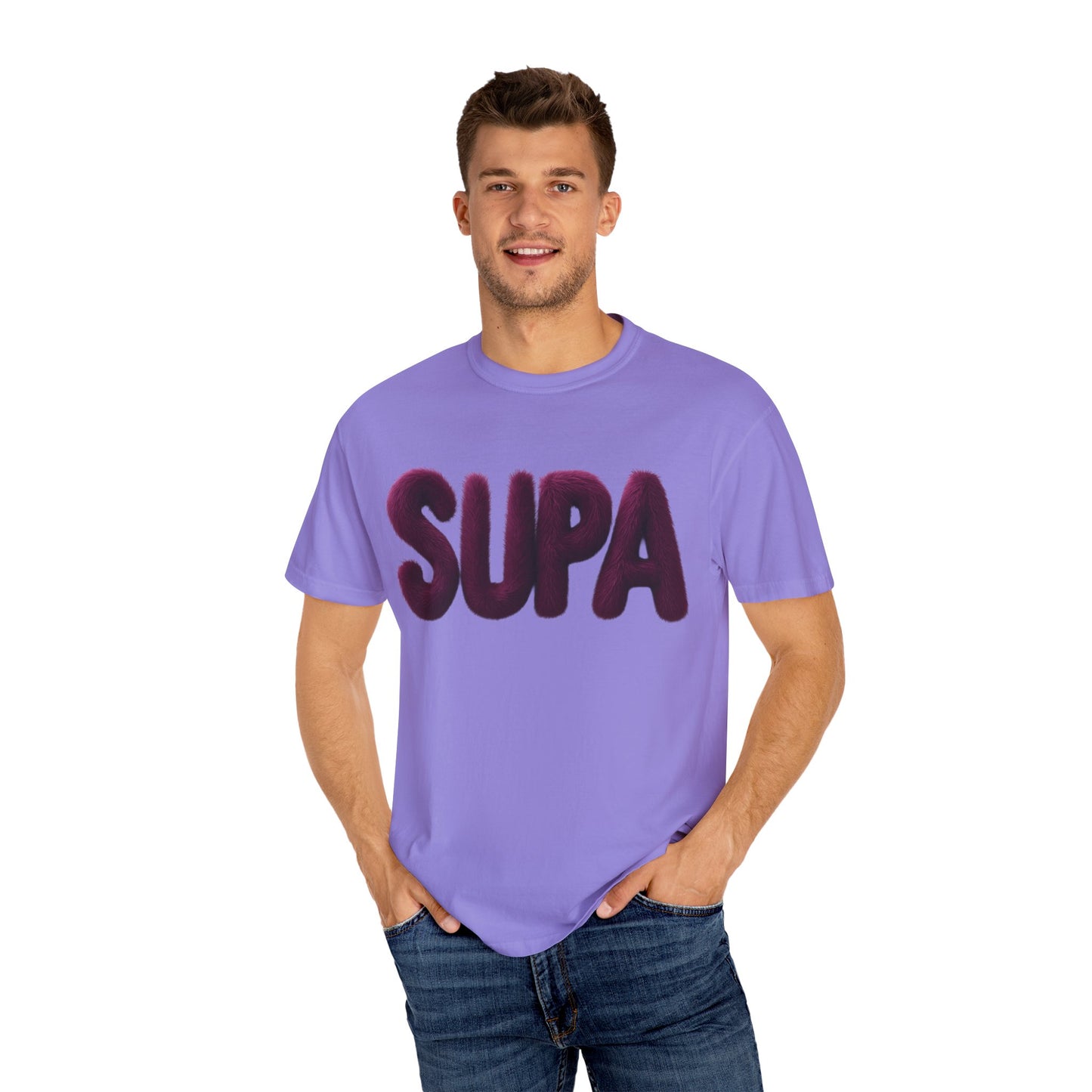 Supa Fox T-Shirt — Graphic Streetwear Tee with Purple Fox Back Print
