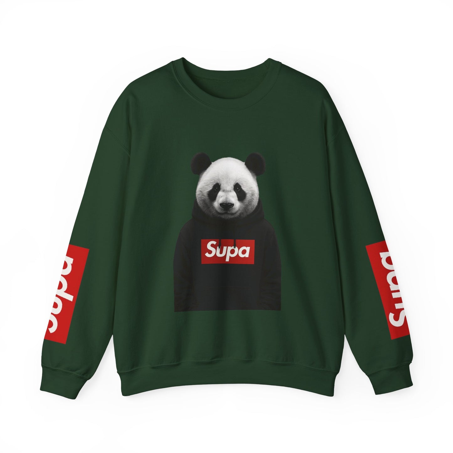 Panda 'Supa' Crewneck Sweatshirt — Streetwear Graphic Pullover