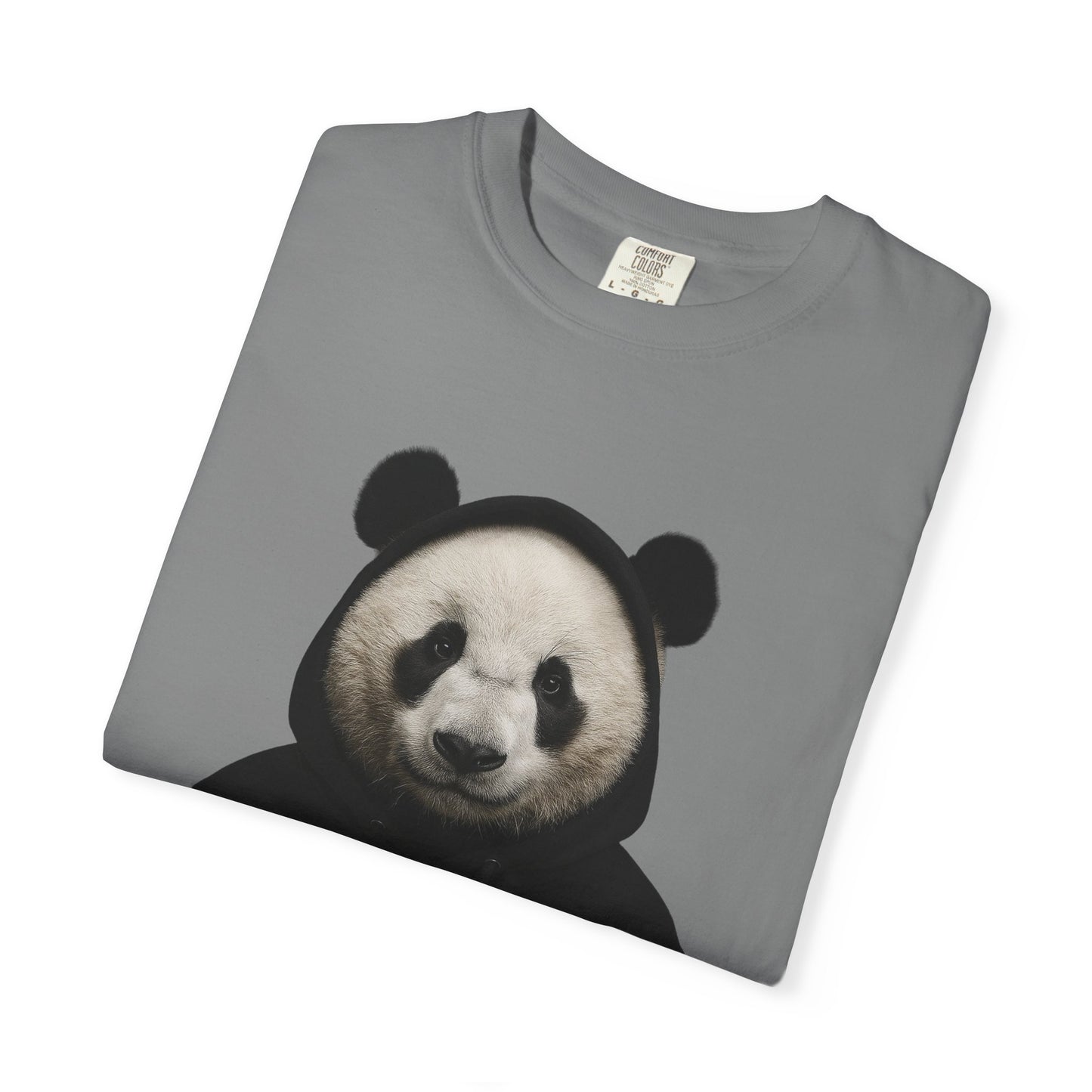 Panda Hoodie Graphic T‑Shirt — 'Supa' Front & 'Off The Map' Zebra Back