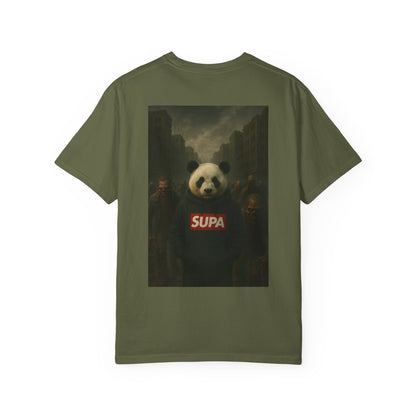 Supa Panda Graphic T-Shirt — Streetwear Tee with 'Supa' Drippy Logo