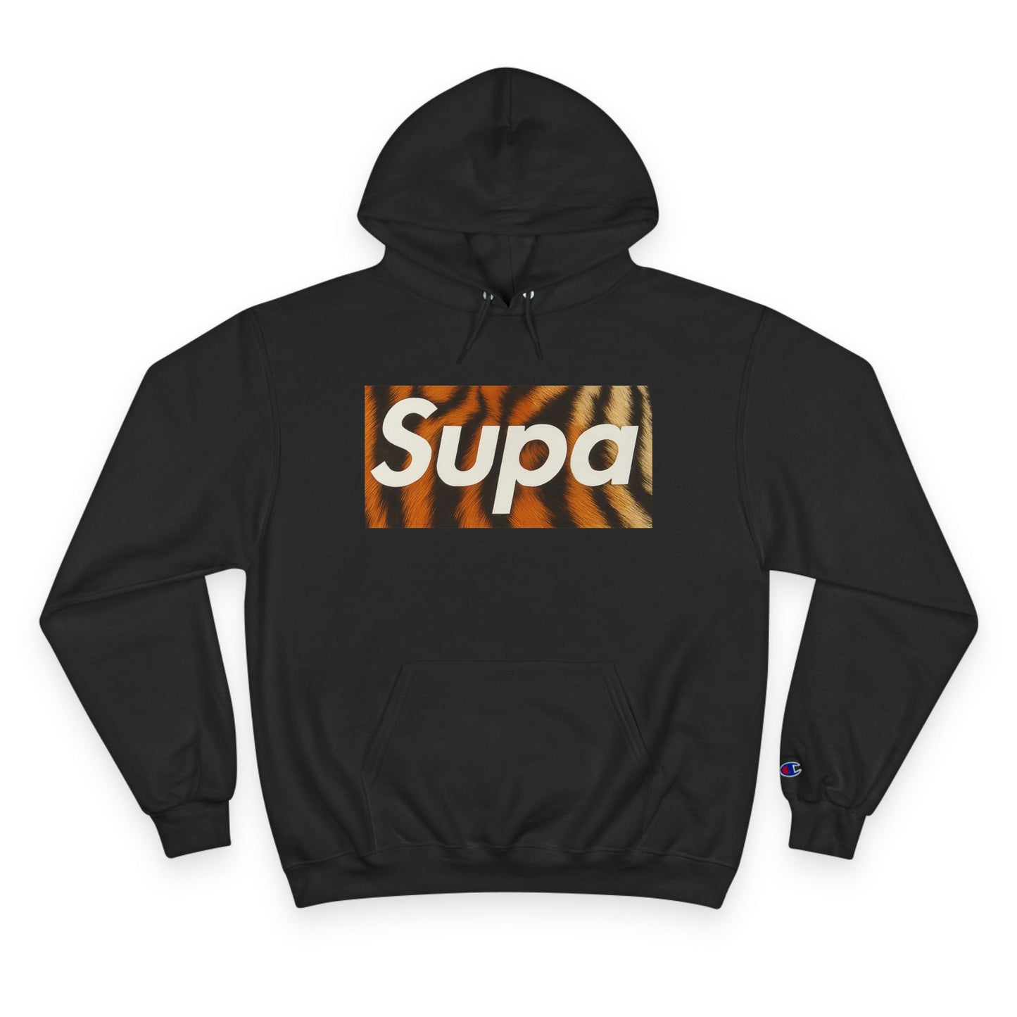 Supa Champion Hoodie - Stylish Tiger Graphic Sweatshirt