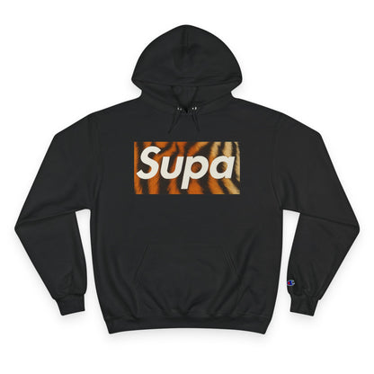 Supa Champion Hoodie - Stylish Tiger Graphic Sweatshirt