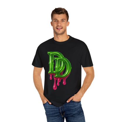 DD Drip Logo T-Shirt — Green Melting DD Graphic Tee