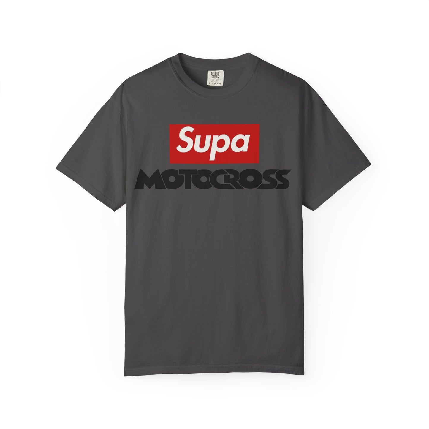 Motocross T-Shirt — "Supa" Logo & Back Graphic (Peace in a Storm)