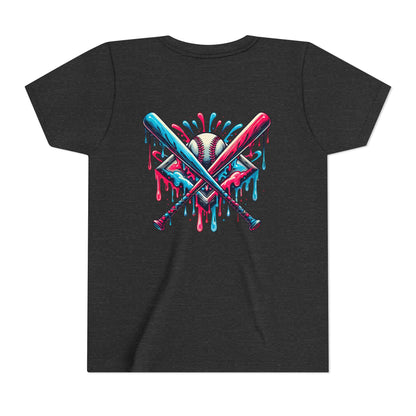 Sporty Youth Graphic Tee with Colorful Baseball Design