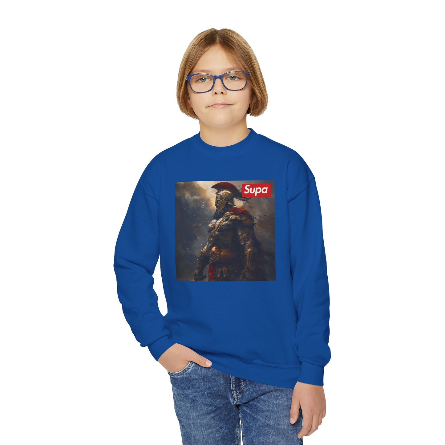 Youth Baseball Crewneck Sweatshirt - Meltin' Mitts Since Day One