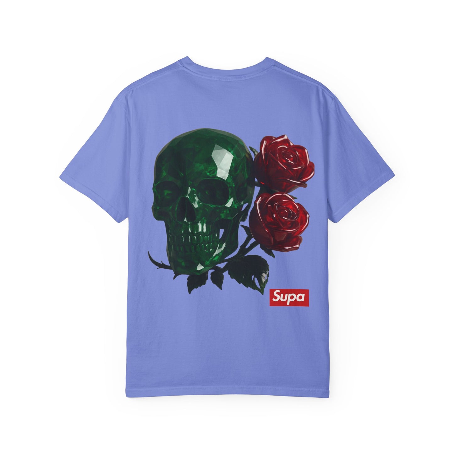 Supa Crystal Skull & Roses T-Shirt