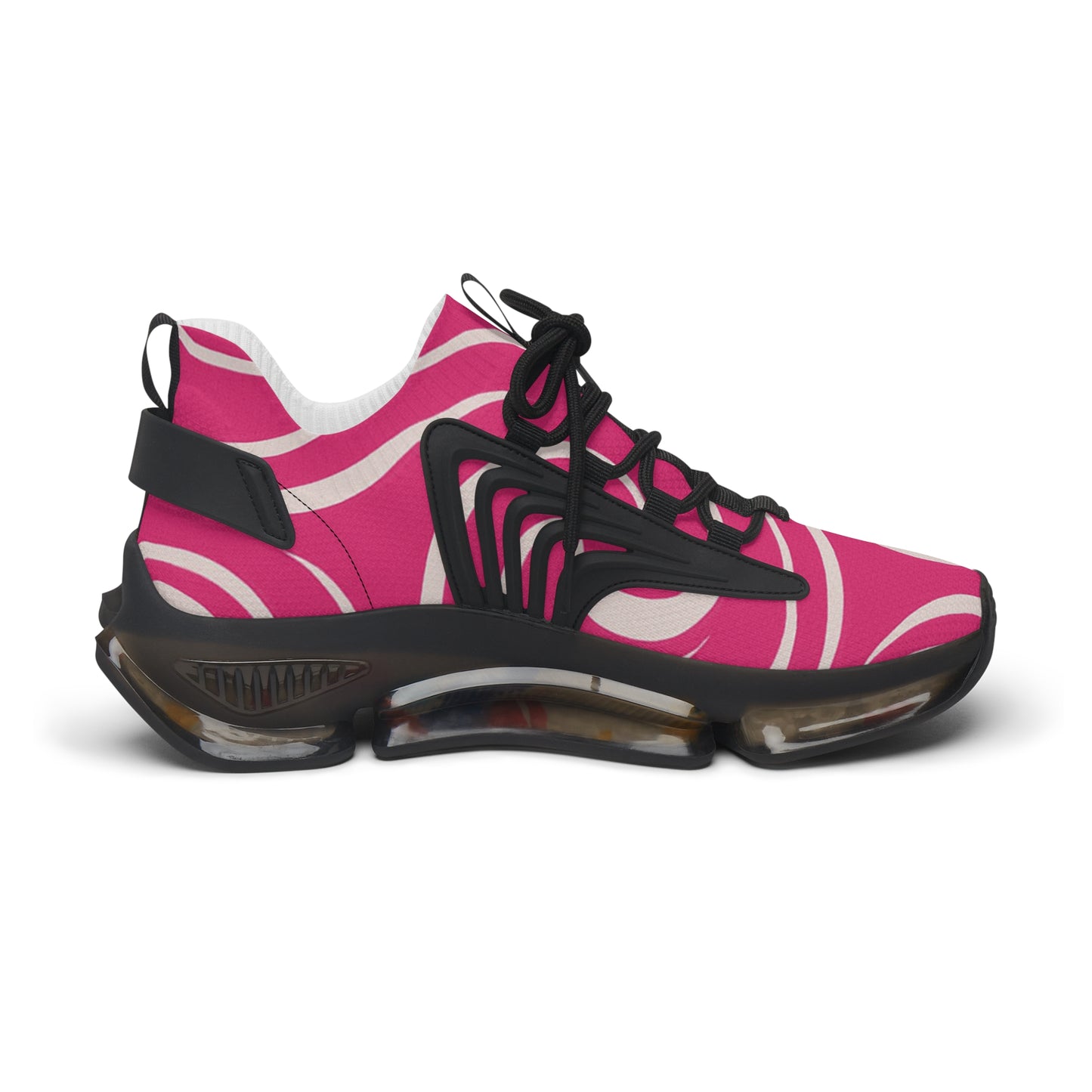 Women's Mesh Sneakers — Pink Swirl Breathable Athletic Shoes