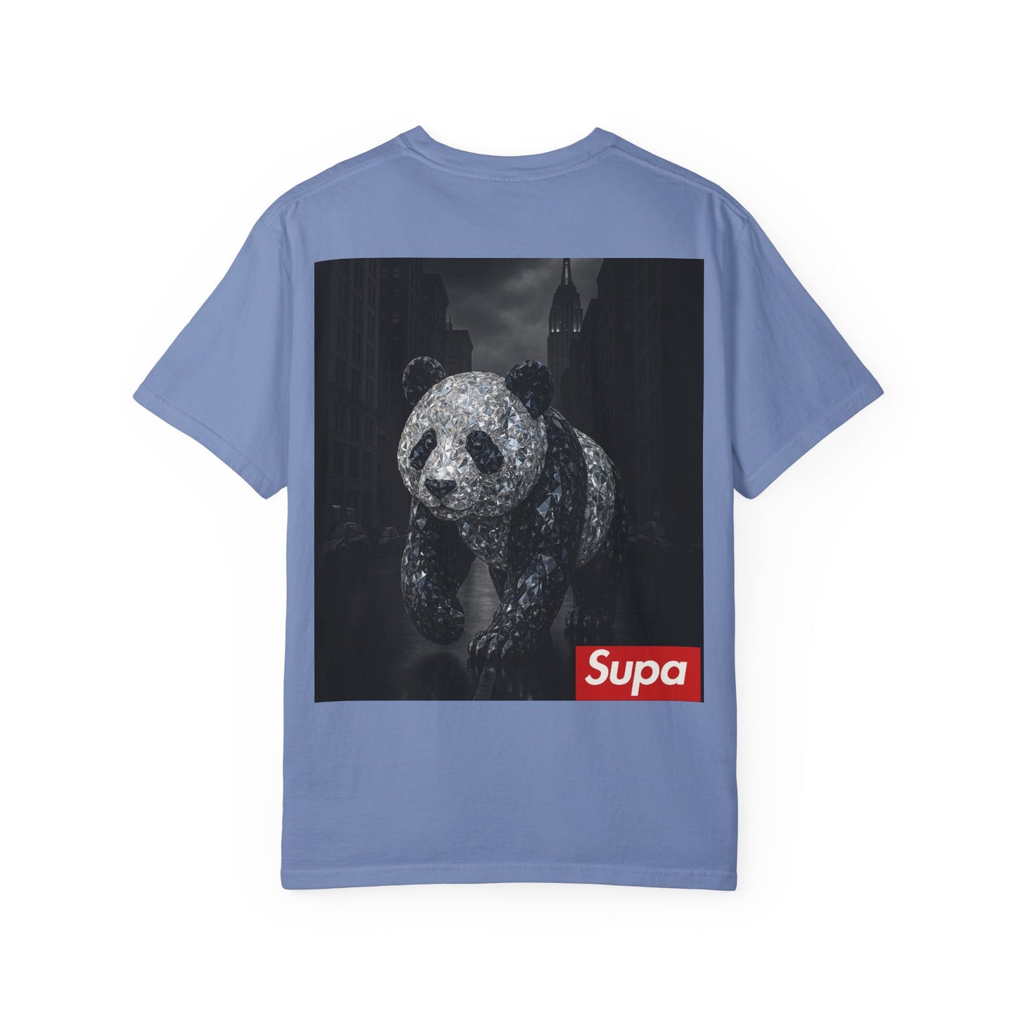 Supa Panda Unisex Garment-Dyed T-Shirt