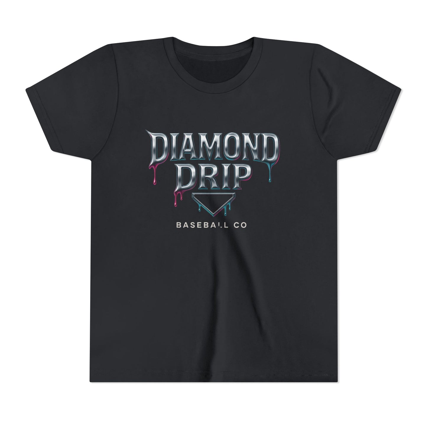 Youth Diamond Drip Short Sleeve Tee - Trendy Style for Young Fashionistas