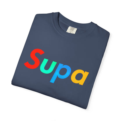 Supa Graphic T-Shirt — 'Stand Out in the Shadows' Colorful Logo Tee