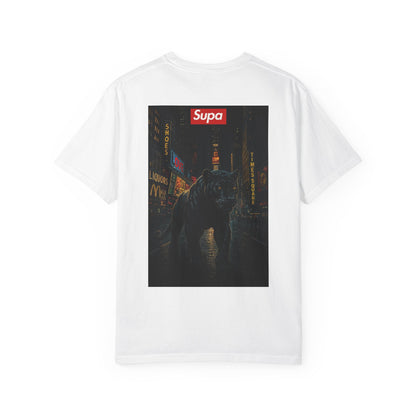 Supa Graphic T-Shirt — Streetwear Nightscape Tee with Bold Logo