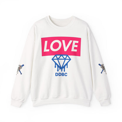 LOVE Diamond Crewneck Sweatshirt — DDBC Logo Graphic Crew