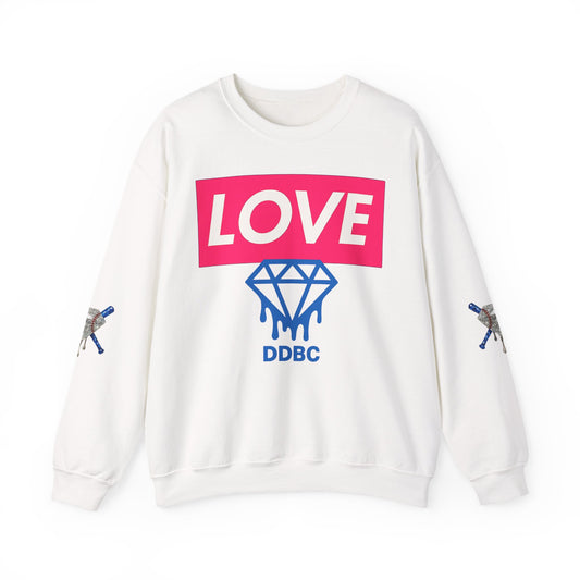LOVE Diamond Crewneck Sweatshirt — DDBC Logo Graphic Crew
