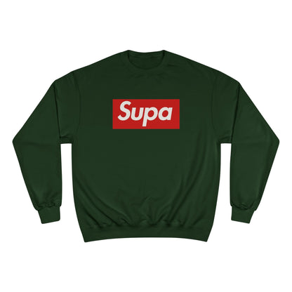 Supa Bee Champion Sweatshirt - Stylish & Cozy White Crewneck