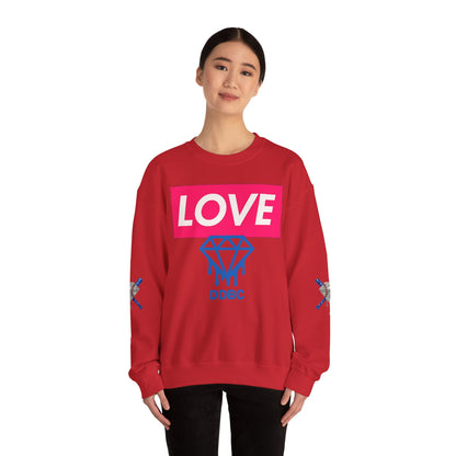 LOVE Diamond Crewneck Sweatshirt — DDBC Logo Graphic Crew