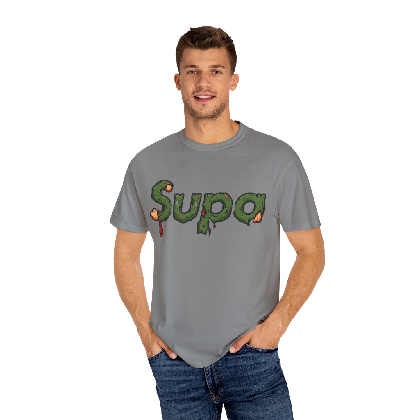 Supa Panda Graphic T-Shirt — Streetwear Tee with 'Supa' Drippy Logo