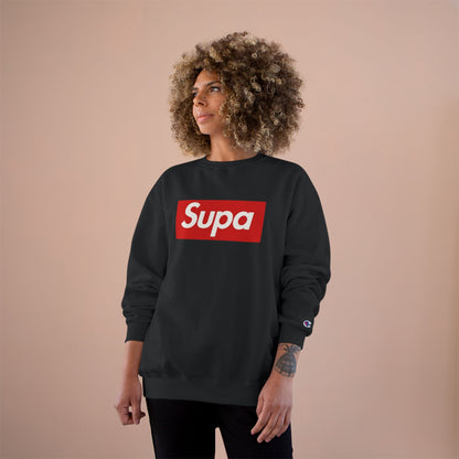 Supa Bee Champion Sweatshirt - Stylish & Cozy White Crewneck