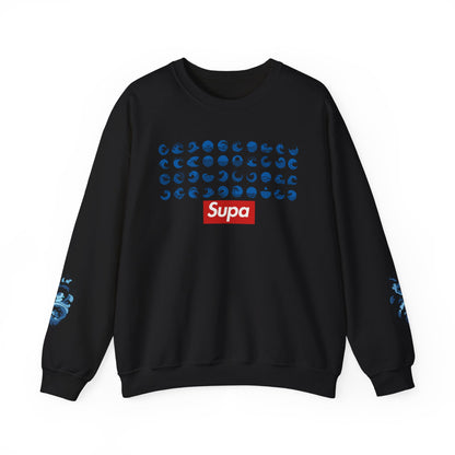 Supa Surf Crewneck Sweatshirt – Vintage Surf Photo & Logo Pullover