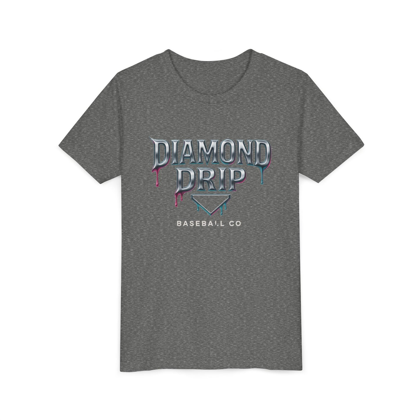 Youth Diamond Drip Short Sleeve Tee - Trendy Style for Young Fashionistas